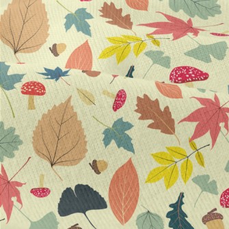 Autumn Fruit Leaves Modern Jersey