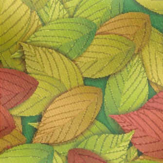 Autumn Leaves Jersey Backed Fleece