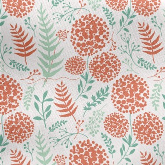 Hydrangea Leaves Jersey Backed Fleece