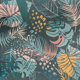 Tropical Forest Jersey Backed Fleece