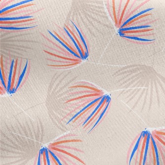 Soft Palm Leaves Jersey Backed Fleece