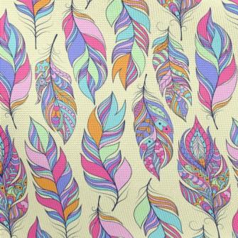 Beautiful Pattern Feathers Pongee