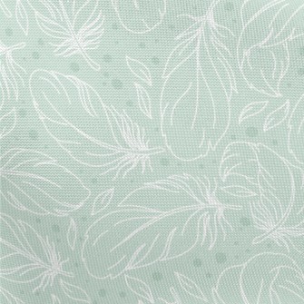 Hand Drawn Feathers Pongee