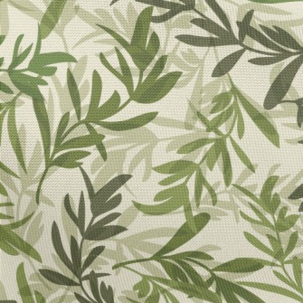 Lush Green Leaves Pongee