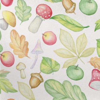 Rich Fruits And Vegetables In  Pongee