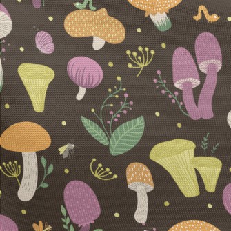 Butterfly Bug Mushroom Pongee