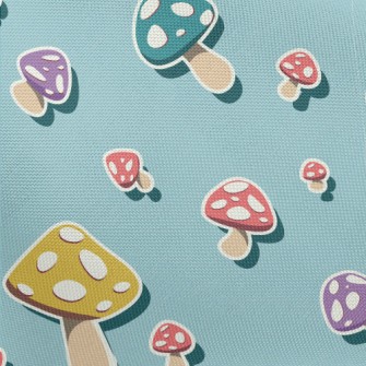 Colorful Mushrooms Pongee