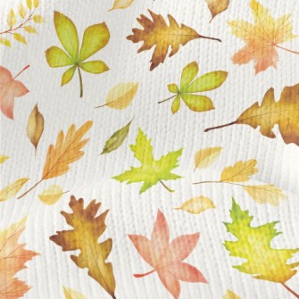 Elegant Autumn Leaves Stretch Jersey
