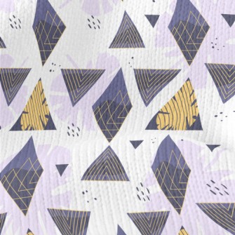 Leaves And Triangles Stretch Jersey