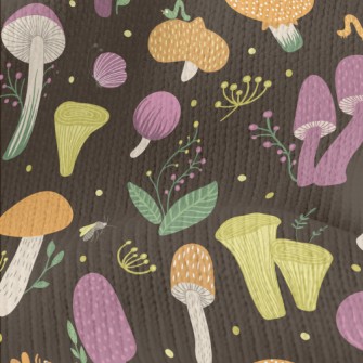 Butterfly Bug Mushroom Stretch Jersey