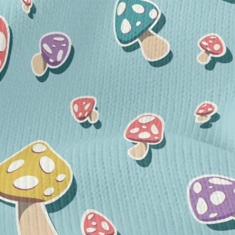 Colorful Mushrooms Stretch Jersey