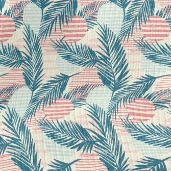 Palm Tree Lines Stretch Jersey