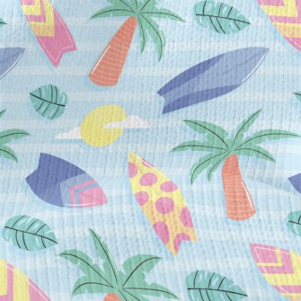 Coconut Tree And Surfboard Stretch Jersey