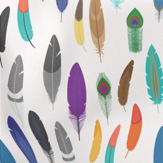Various Feathers Lightweight Cotton Poplin
