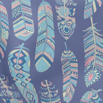 Ethnic Hippie Feather Lightweight Cotton Poplin