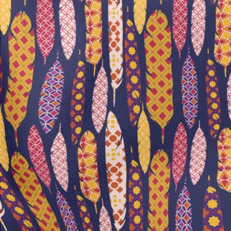 Vintage Feathers Lightweight Cotton Poplin