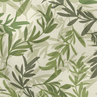 Lush Green Leaves Lightweight Cotton Poplin