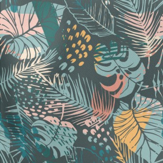 Tropical Forest Lightweight Cotton Poplin