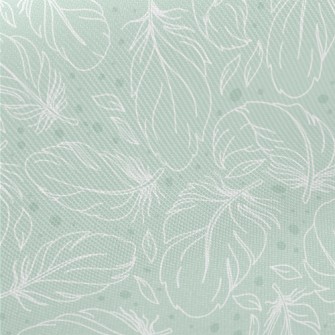 Hand Drawn Feathers Midweight Cotton Poplin