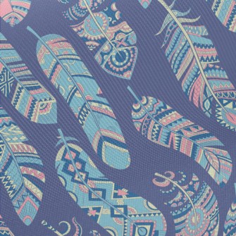 Ethnic Hippie Feather Midweight Cotton Poplin