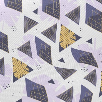 Leaves And Triangles Midweight Cotton Poplin