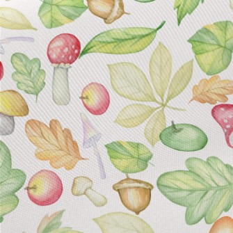 Rich Fruits And Vegetables In  Midweight Cotton Poplin