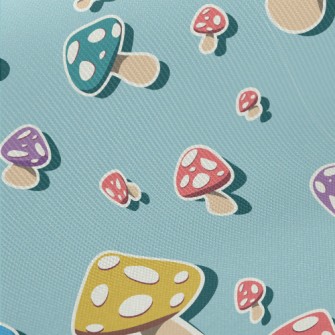Colorful Mushrooms Midweight Cotton Poplin