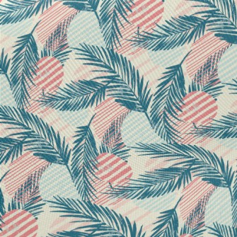 Palm Tree Lines Midweight Cotton Poplin