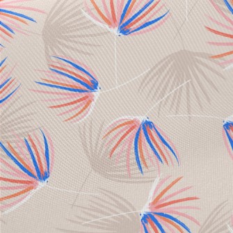 Soft Palm Leaves Midweight Cotton Poplin