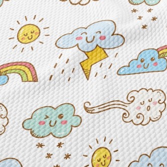 Emoji Weather Map Birdseye Piqué
