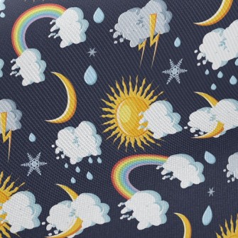 Sun Cloud Rainbow Twill