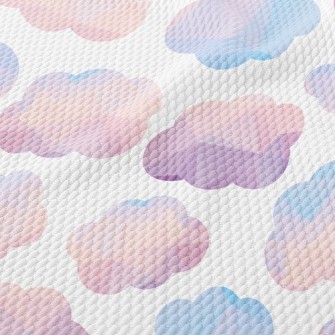 Three-Dimensional Watercolor C Birdseye Piqué