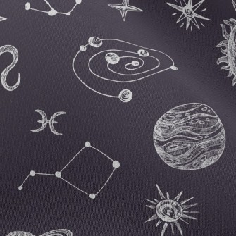 Constellations And Planets Chiffon