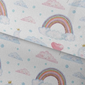 Watercolor Rainbow Balloons Waterproof Oxford