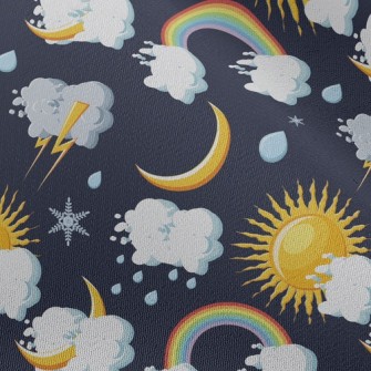 Sun Cloud Rainbow Chiffon