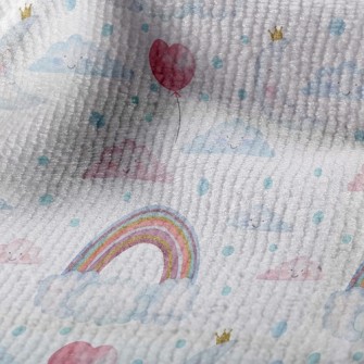 Watercolor Rainbow Balloons Terry