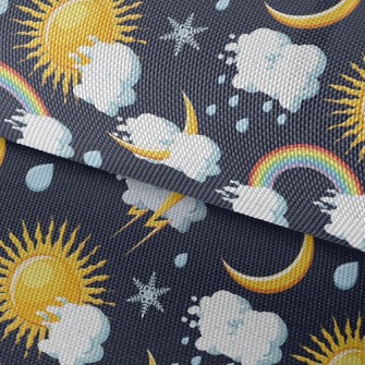 Sun Cloud Rainbow Waterproof Oxford