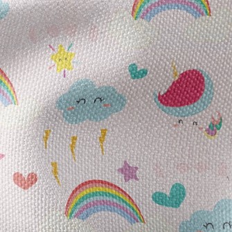 Pink Unicorn Waterproof Canvas