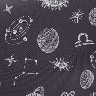 Constellations And Planets Twill