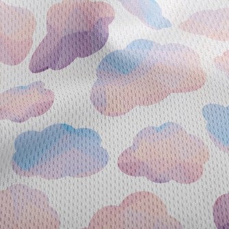 Watercolor Cloud Athletic Mesh Flat Back