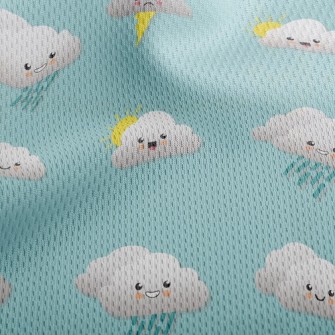 Meteorological Emoticons Athletic Mesh Flat Back