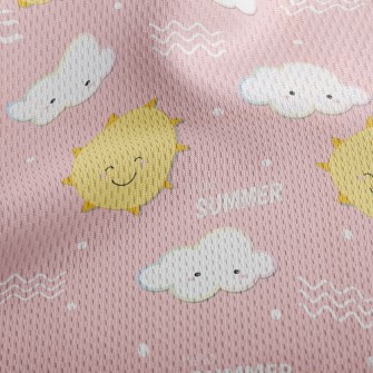 Hello Summer Athletic Mesh Flat Back