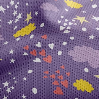 Little Stars Love Athletic Mesh Flat Back