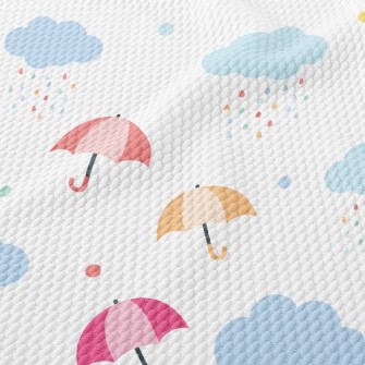 Rainy Day Umbrella Birdseye Piqué