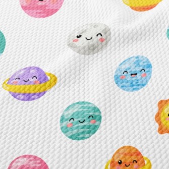 Smiley Asteroid Birdseye Piqué