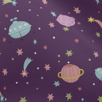 Outer Space Flying Saucer Chiffon