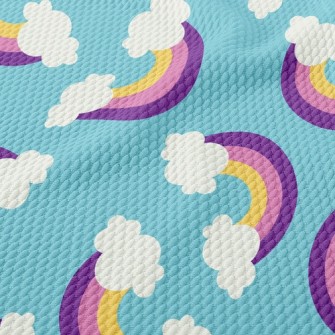 Rainbow Clouds Birdseye Piqué