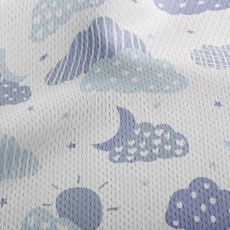 Love Cloud And Sun Athletic Mesh Flat Back