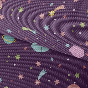 Outer Space Flying Saucer Waterproof Oxford
