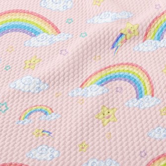 Star Rainbow Birdseye Piqué